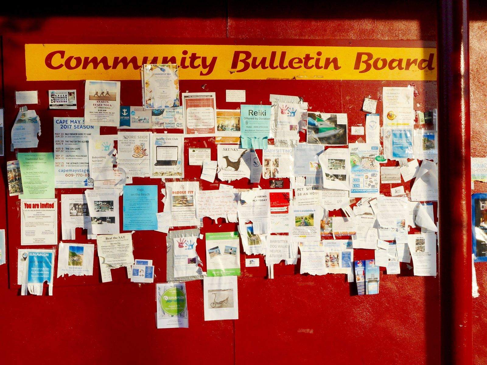 Finding things to do on a community calendar